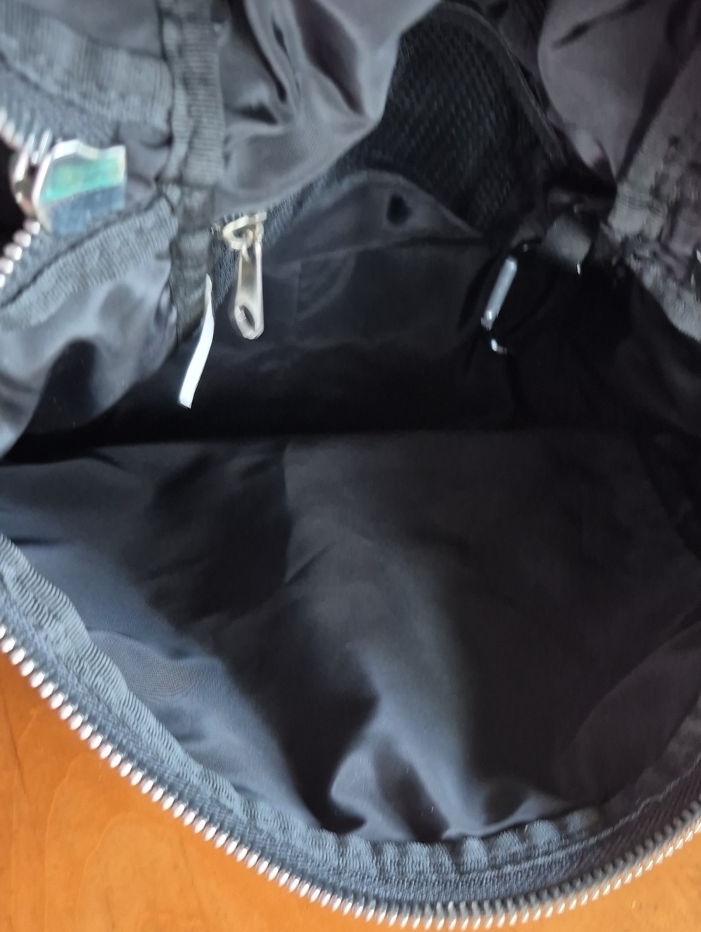 Athleta Black Mesh Zip-Top Backpack - Picture 8 of 11